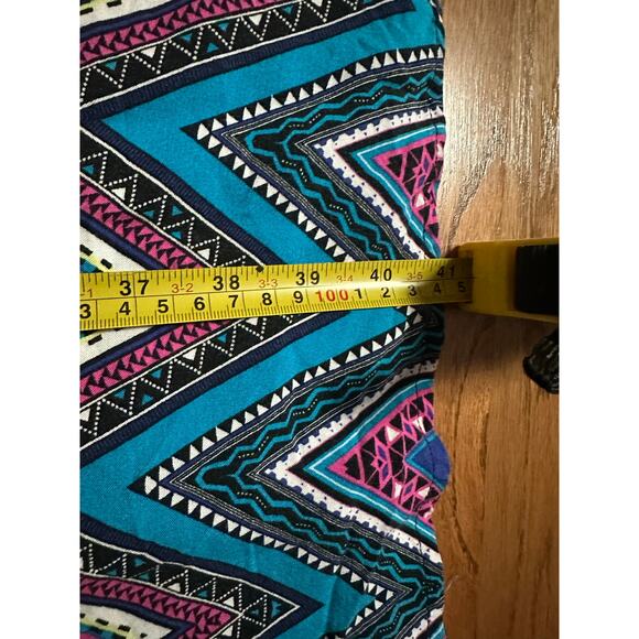 Torrid Size 2 Purple Multi Color Boho Aztec Hippie Midi Dress Adjustable Straps - Picture 8 of 8